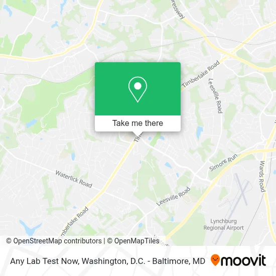 Any Lab Test Now map