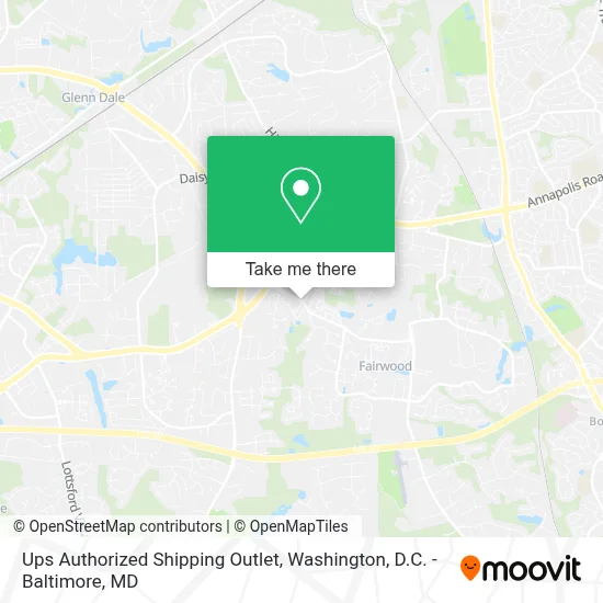 Ups Authorized Shipping Outlet map