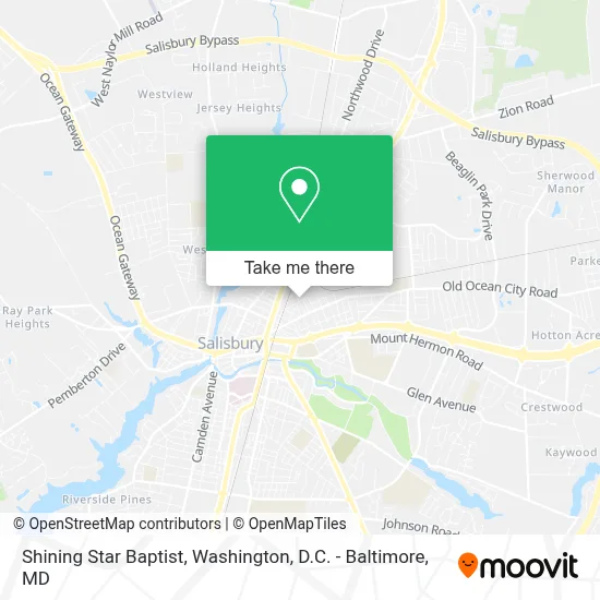 Shining Star Baptist map