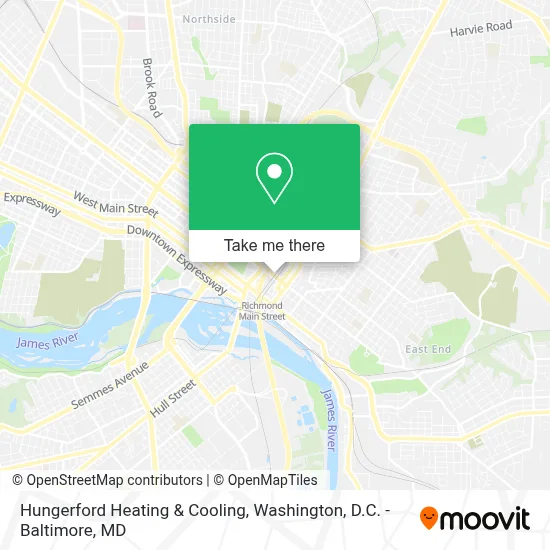 Hungerford Heating & Cooling map