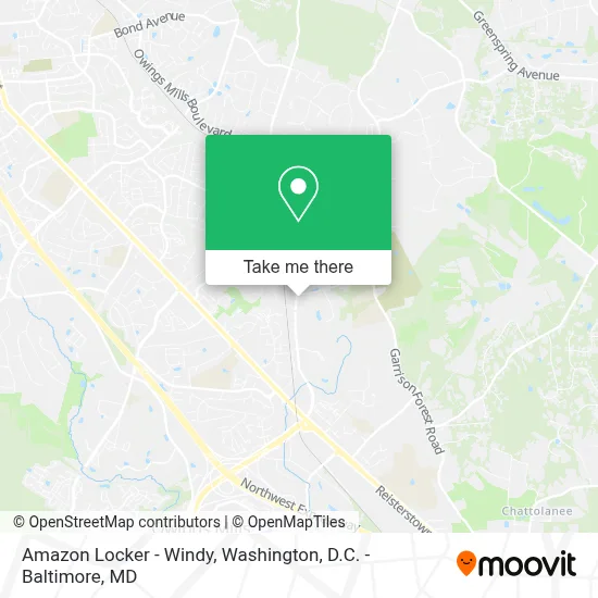 Amazon Locker - Windy map