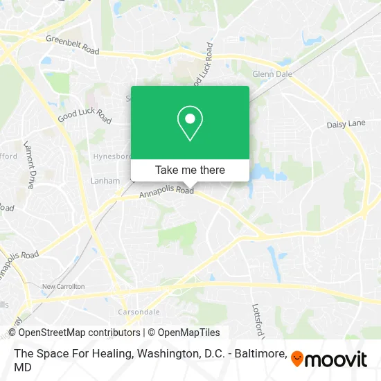 The Space For Healing map