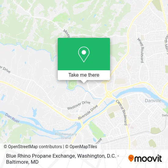 Blue Rhino Propane Exchange map