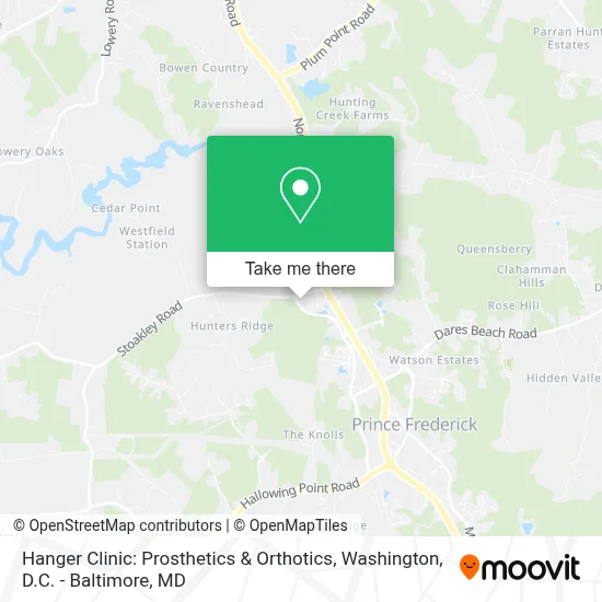 Hanger Clinic: Prosthetics & Orthotics map