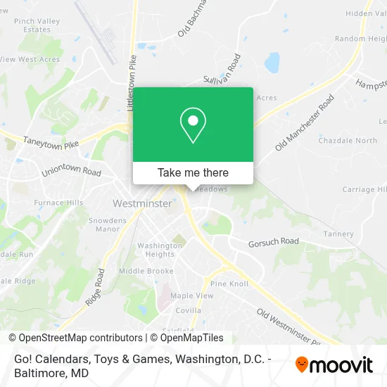 Go! Calendars, Toys & Games map