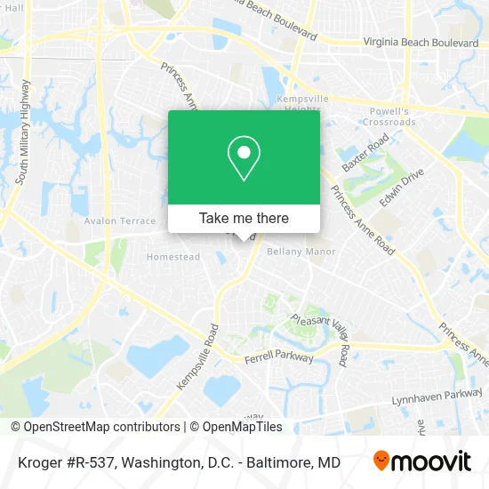Kroger #R-537 map