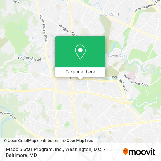 Msbc 5 Star Program, Inc. map
