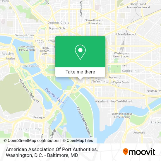 American Association Of Port Authorities map