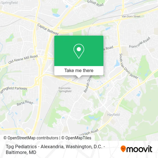 Tpg Pediatrics - Alexandria map