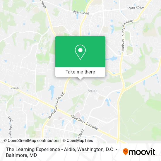 The Learning Experience - Aldie map