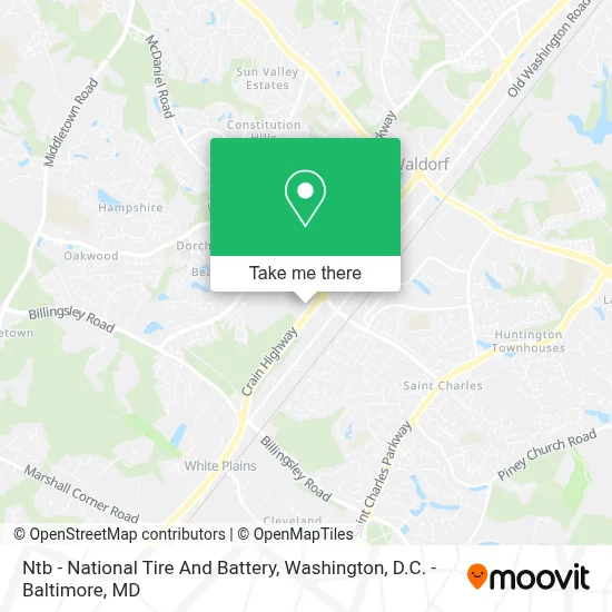 Ntb - National Tire And Battery map