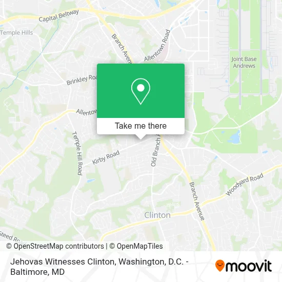 Jehovas Witnesses Clinton map