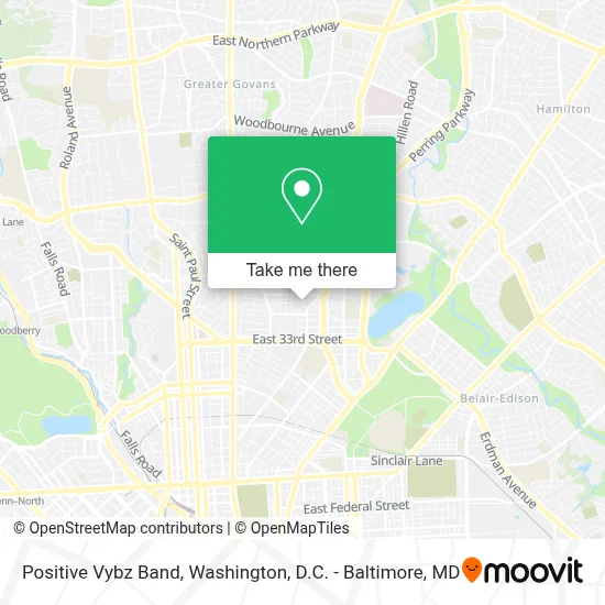 Positive Vybz Band map