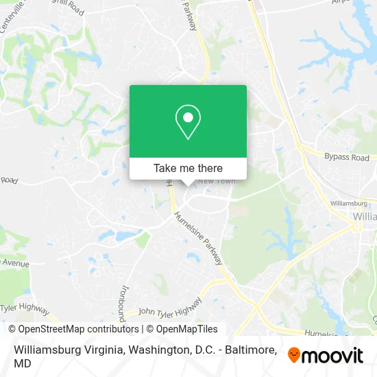 Williamsburg Virginia map