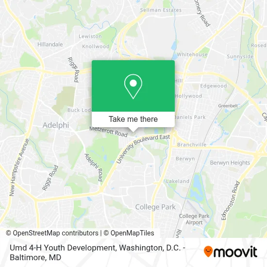 Umd 4-H Youth Development map