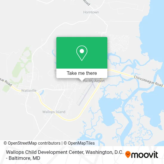 Wallops Child Development Center map