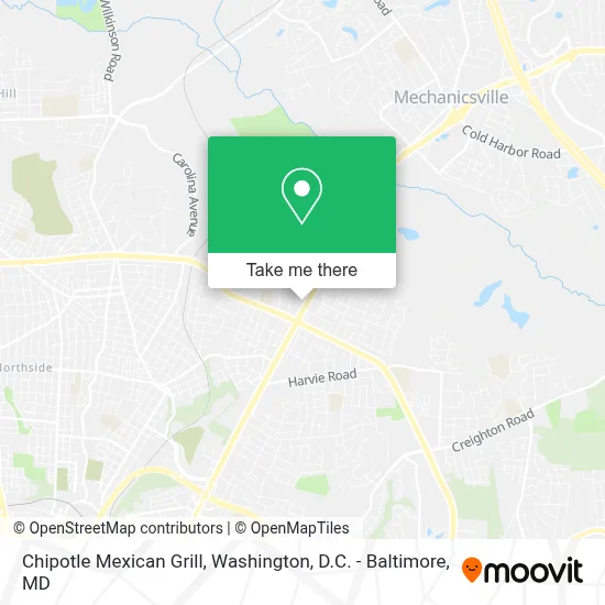 Chipotle Mexican Grill map