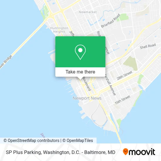 SP Plus Parking map