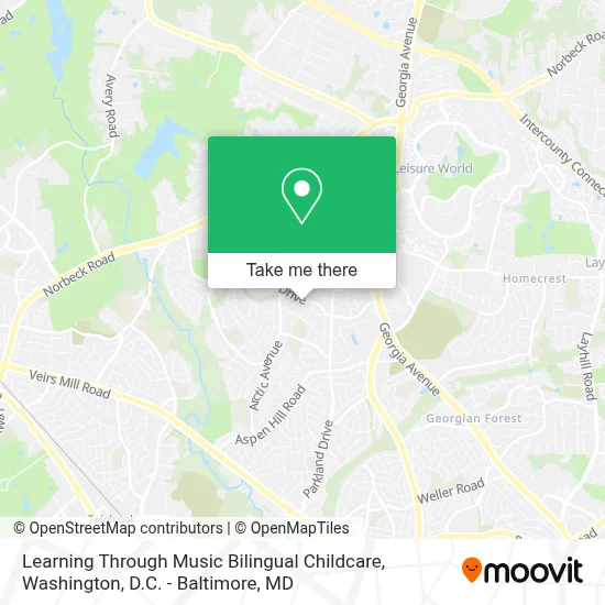 Learning Through Music Bilingual Childcare map