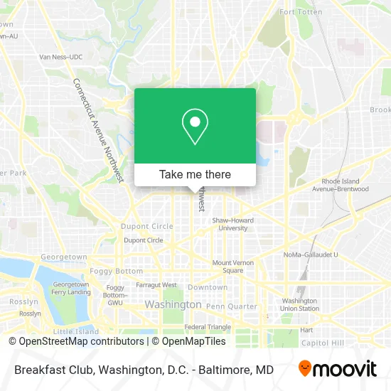 Breakfast Club map