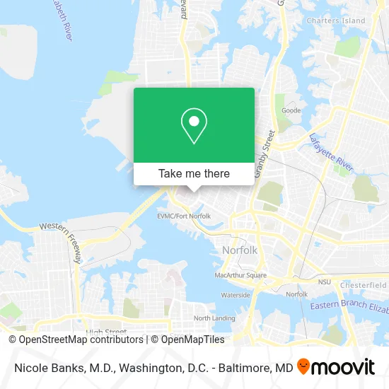 Nicole Banks, M.D. map