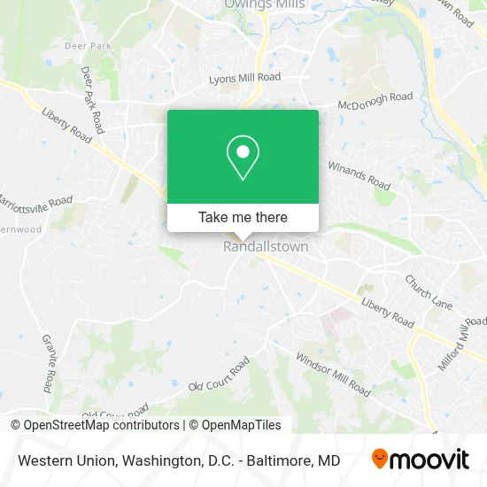 Western Union map