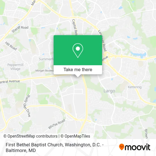 First Bethel Baptist Church map