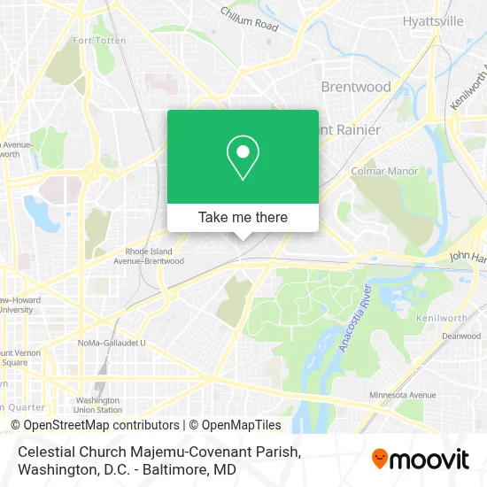 Celestial Church Majemu-Covenant Parish map