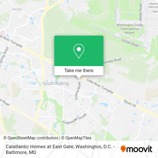 Calatlantic Homes at East Gate map
