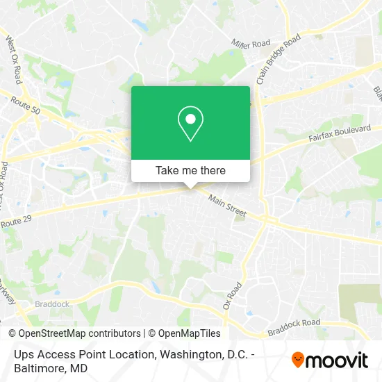 Ups Access Point Location map