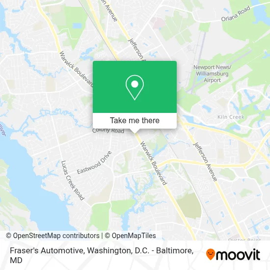 Fraser's Automotive map