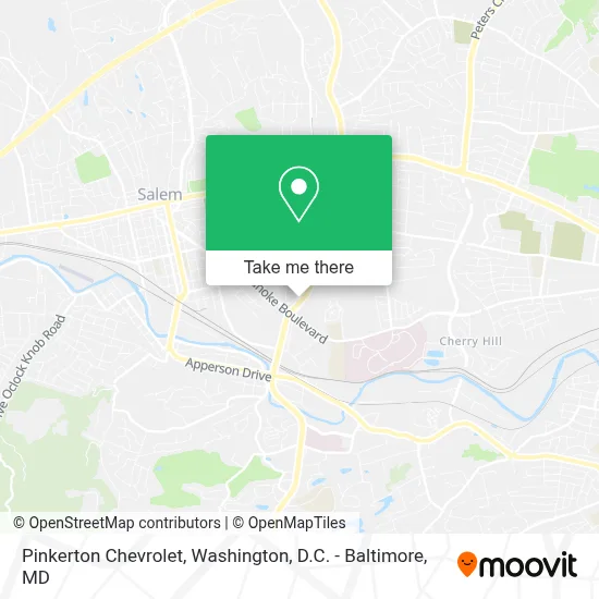 Pinkerton Chevrolet map