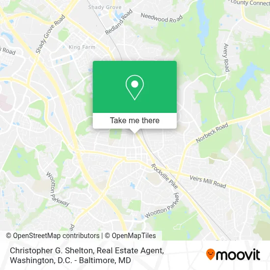 Christopher G. Shelton, Real Estate Agent map