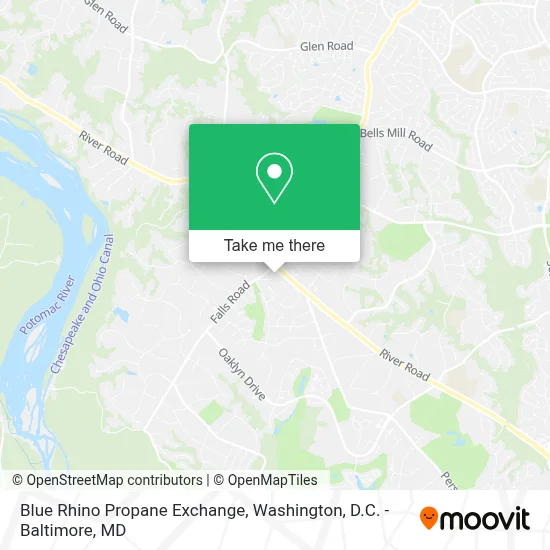 Blue Rhino Propane Exchange map