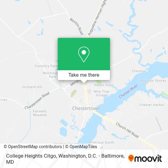 College Heights Citgo map
