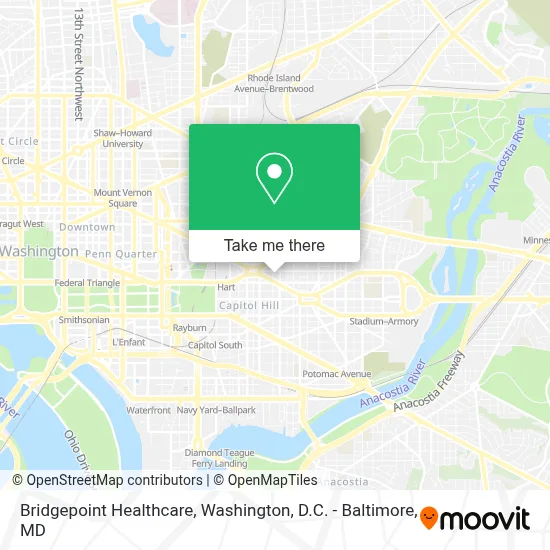 Bridgepoint Healthcare map