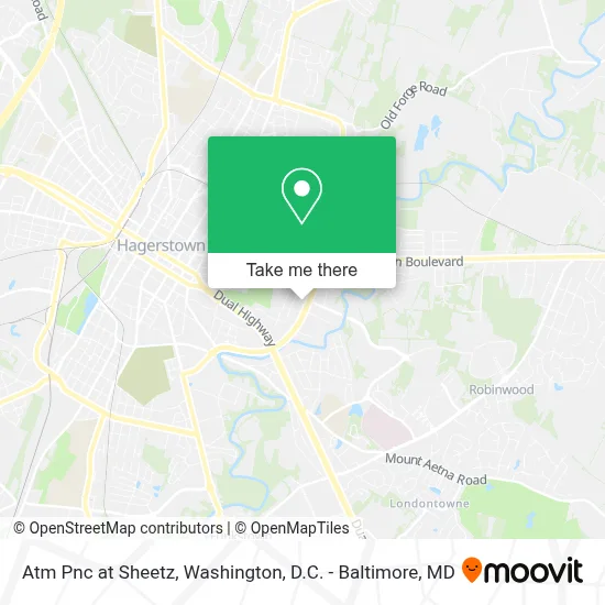 Atm Pnc at Sheetz map