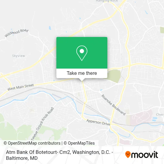 Atm Bank Of Botetourt- Cm2 map