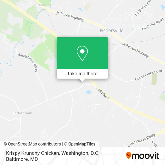 Krispy Krunchy Chicken map