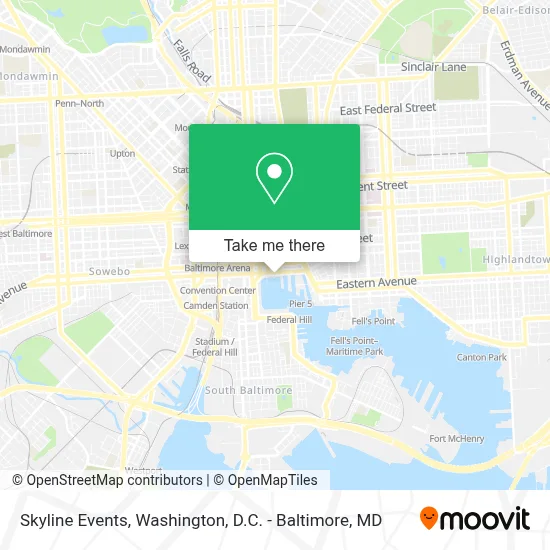 Skyline Events map