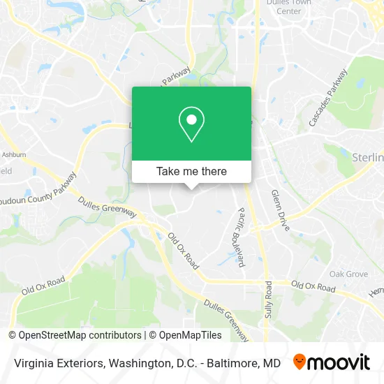 Virginia Exteriors map