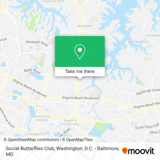 Social Butterflies Club map