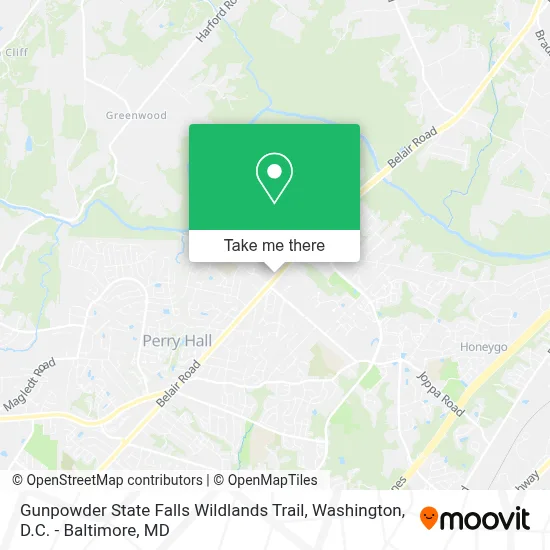 Gunpowder State Falls Wildlands Trail map