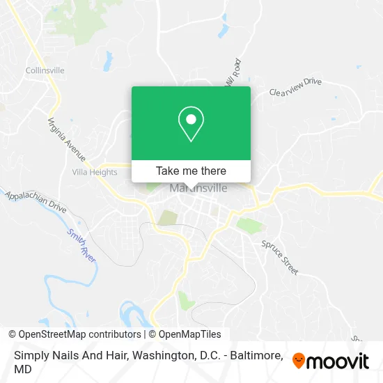 Simply Nails And Hair map