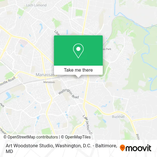 Art Woodstone Studio map