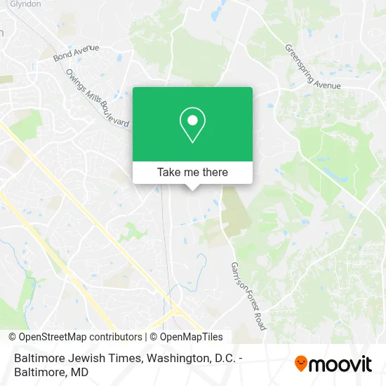 Baltimore Jewish Times map