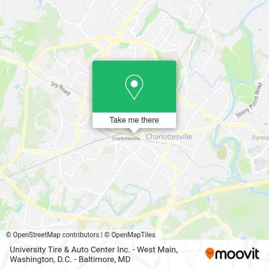 University Tire & Auto Center Inc. - West Main map