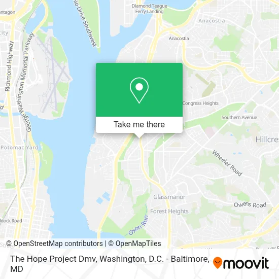 The Hope Project Dmv map