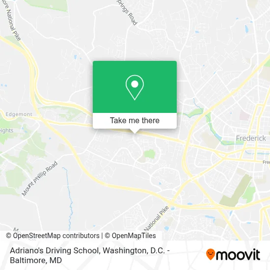 Adriano's Driving School map