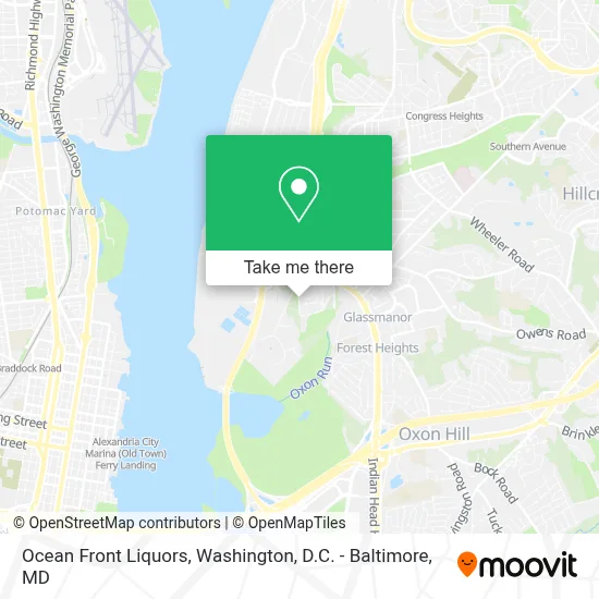 Ocean Front Liquors map